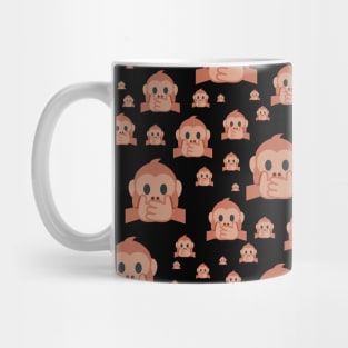 Speak No Evil Monkey Mug